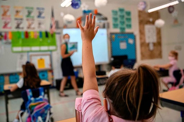 Symbolbild: Kinder der Kleinkindgruppe...gartens Zarten mssen zu Hause bleiben  | Foto: JOHN MOORE (AFP)