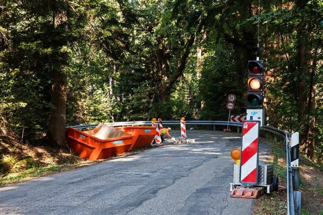 Am Anfang war die Kandelstrae halbsei...ollen die Arbeiten abgeschlossen sein.  | Foto: Gabriele Zahn