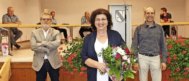 Brgermeisterin  Sigrid Bhler wurde v...nderat Roland Pfefferle verabschiedet.  | Foto: Martin Klabund