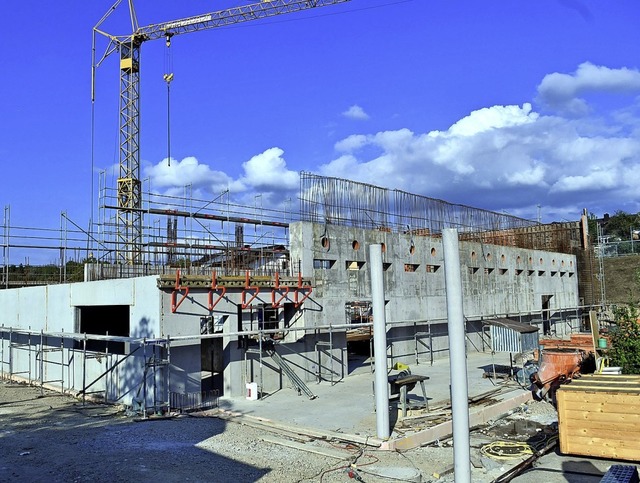 Sechs Wochen  im Rckstand sind die Ar...austellen Mnchgrundhalle in Altdorf.   | Foto: Wolfgang Knstle