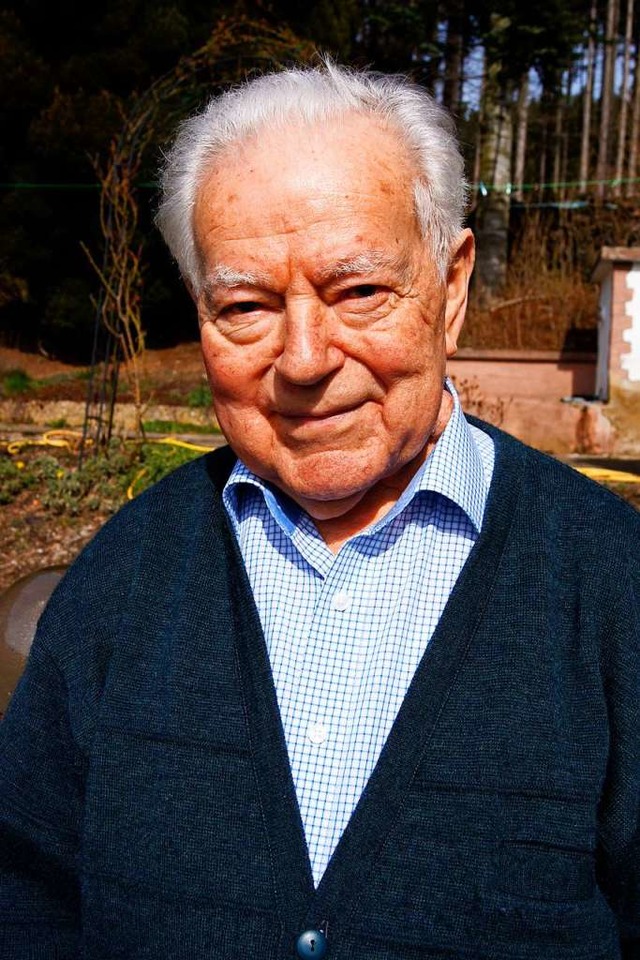 Josef Allgeier mit 90 Jahren  | Foto: Roland Gutjahr