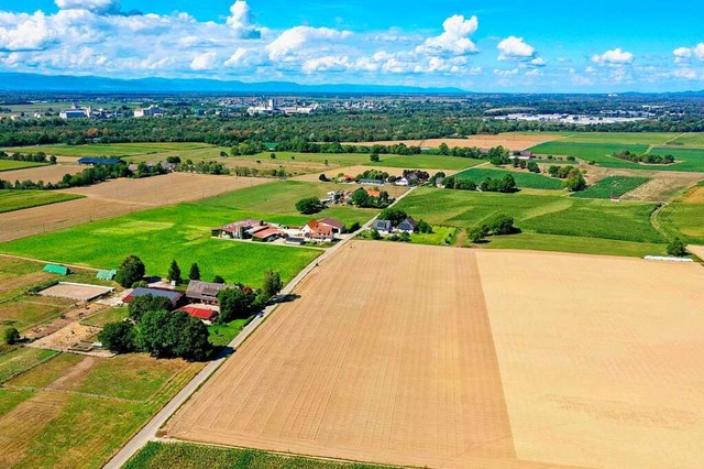 Etwa zwlf Hektar Land in nchster Nh...im Stein bei ihrer Grndung zugeteilt.  | Foto: Matthias Weniger