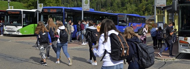 Die Schulbusse, zum Beispiel nach und ...ch strker ber das Thema diskutiert.   | Foto: Christiane Sahli