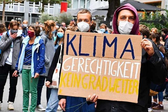 330 Menschen demonstrieren in Lrrach fr mehr Klimaschutz