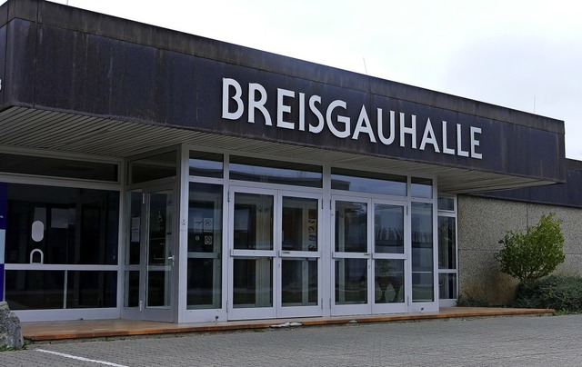 Wo heute die Breisgauhalle steht, favo...r den Neubau einer reinen Sporthalle.   | Foto: Lena Marie Jrger