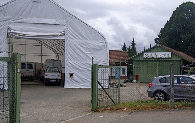 Der stdtische Betriebshof an der Indu...einen Planungsauftrag fr den Neubau.   | Foto: Ilona Huege