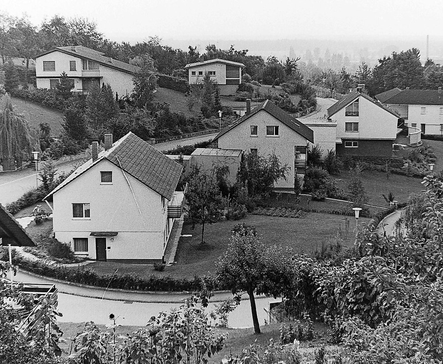 Kleine Häuser, große Grundstücke: So s...endinger Nordosten vor 50 Jahren aus.   | Foto: Armin E. Möller