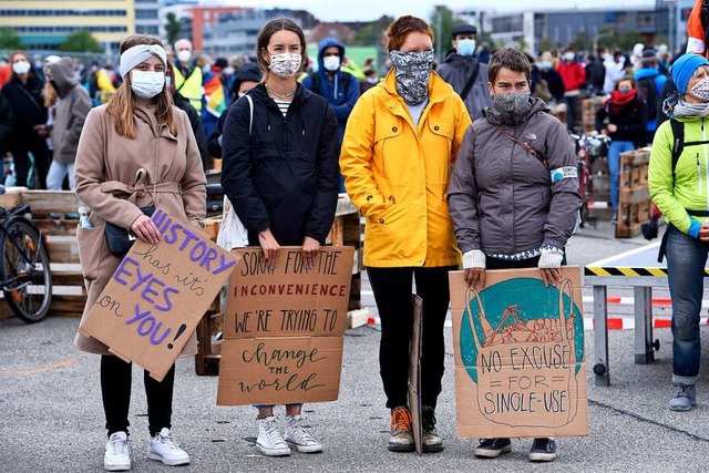 Unter dem Gesichtspunkt der Hygiene ei...#8220;-Bewegung am Freitag in Freiburg  | Foto: Thomas Kunz