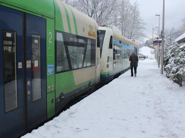 Die Elztalbahn im Februar 2019 &#8211; circa ein Jahr, bevor der Umbau startete.  | Foto: Bernd Fackler