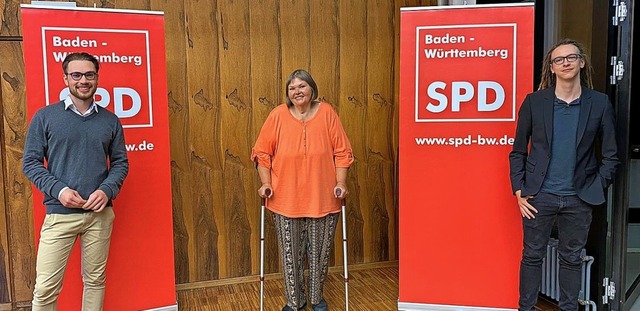 Der neugewhlte Vorstand (von links): ...rgit Kleinert und   Marius Kipfmller   | Foto: SPD Ortsverein Grenzach-Wyhlen