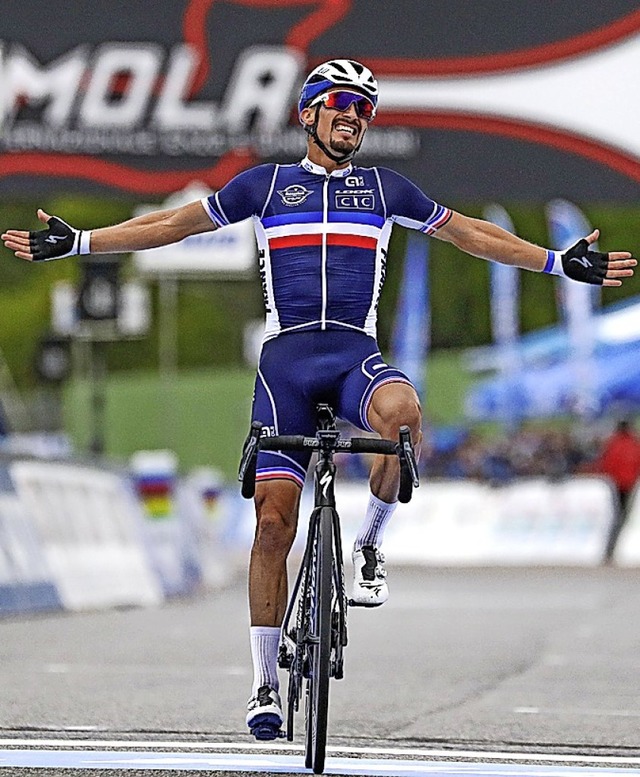 Julian Alaphilippe  | Foto: Andrew Medichini (dpa)