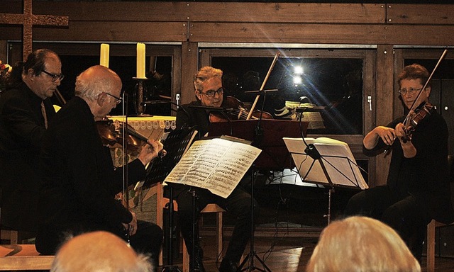 Das Segantini-Quartett in der Pauluskirche in Emmendingen   | Foto: Hildegard Karig