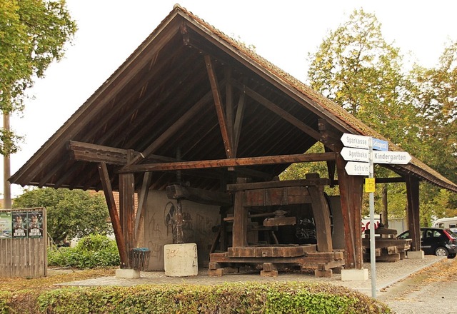 Der Platz mit der historischen Trotte ...von  Jugendlichen umgestaltet werden.   | Foto: Mario Schneberg