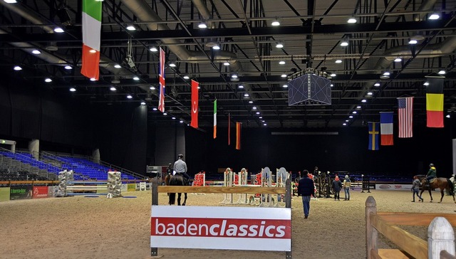 2021 wird es in der Baden-Arena in Offenburg kein groes Reitturnier geben.   | Foto: hr