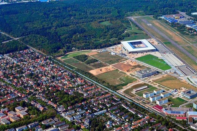 Die Suwonallee am neuen Stadion wird am Freitag fr den Verkehr frei gegeben