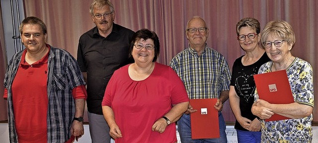 Stefan Rufer, Horst Simon, Christa Ruf...el und  Gisela Westermann (von links)   | Foto: SPD Haagen