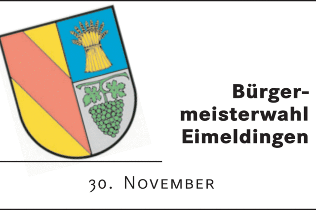 Am 30. November ist Brgermeisterwahl