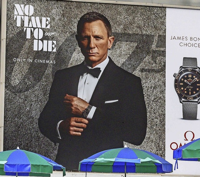 Verfrht plakatiert: Ankndigung  des neuen Bond  | Foto: MLADEN ANTONOV (AFP)