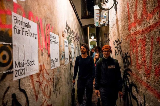 Im September wurde bei einer Stadtfhr...burg im Vorfeld zur Biennale erkundet.  | Foto: Marc Doradzillo