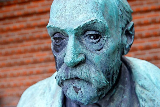 Eine Statue von Alfred Nobel  | Foto: JONATHAN NACKSTRAND