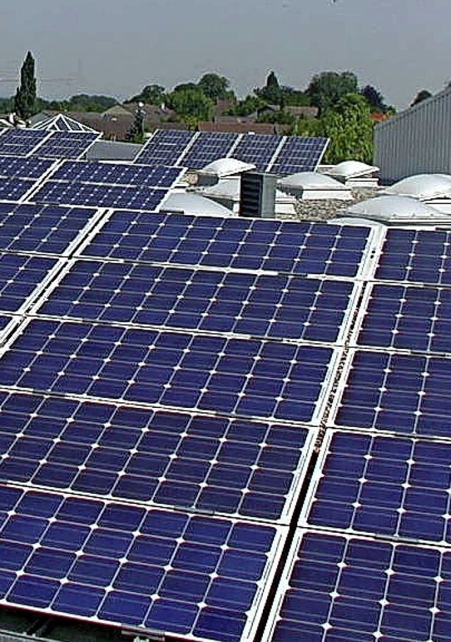 Umweltfreundliche Energie: Photovoltai...Max-Planck-Realschule in Bad Krozingen  | Foto: Umweltamt Bad Krozingen