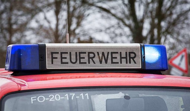 Die Feuerwehr lschte das Feuer schlielich.  | Foto: Friso Gentsch (dpa)