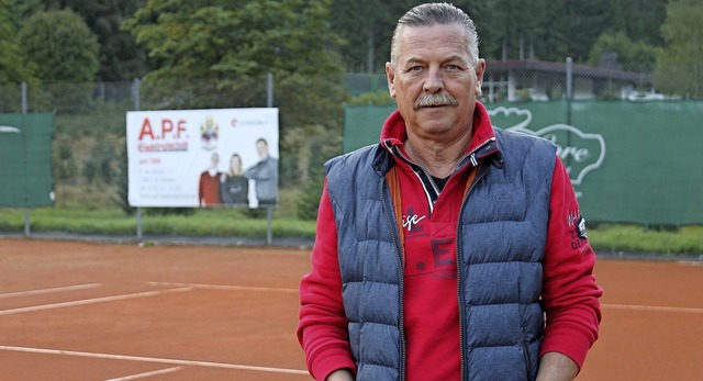 Kurt Stemmer setzt sich stark fr den Tennisclub St. Blasien ein.  | Foto: Cornelia Liebwein