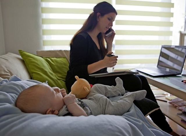 Ein Baby kann den Blick auf den Job ve...ben oder eine andere Arbeit zu machen.  | Foto: Silvia Marks