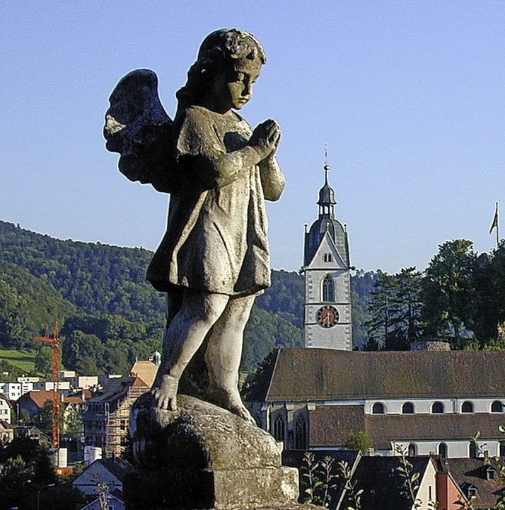 So thronte der Engel bis vor kurzem noch über Laufenburg.  | Foto: Charlötte Fröse