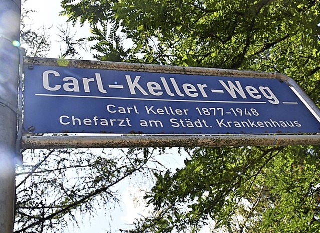 Umstritten: Der Namensgeber des Carl-Keller-Wegs   | Foto: Barbara Ruda
