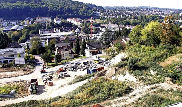 Die Baustelle auf dem Altenberg in Lahr   | Foto: Heidi Fel
