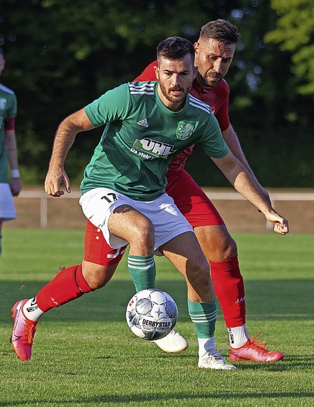 <BZ-FotoAnlauf>Landesliga:</BZ-FotoAnl... den FV Schutterwald vor: David Gser   | Foto: Alexandra Buss