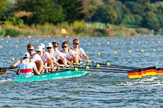 Der Ihringer Jakob Schneider holt mit dem Deutschland-Achter Gold