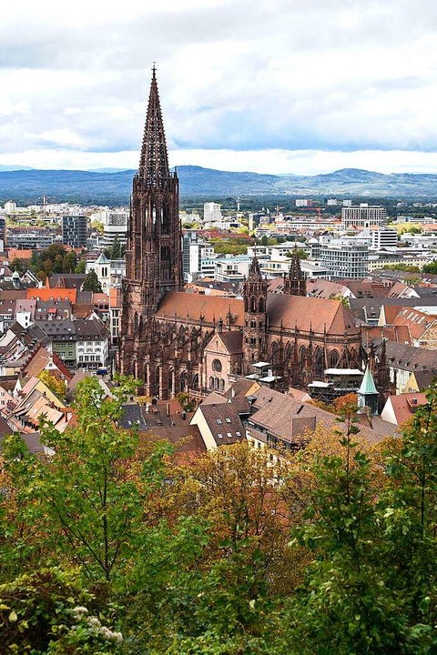 Der Blick vom Schlossberg ist inzwisch...frei. Das Mnster bleibt unbersehbar.  | Foto: Thomas Kunz