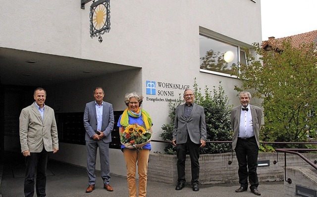 Zehn Jahre Bestehen der Seniorenwohnan... Ulrich May  und Martin Strittmatter.   | Foto: Norbert Sedlak