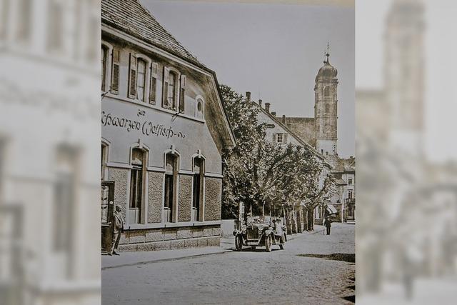 Ein leicht geschntes Bild der Sckinger Altstadt