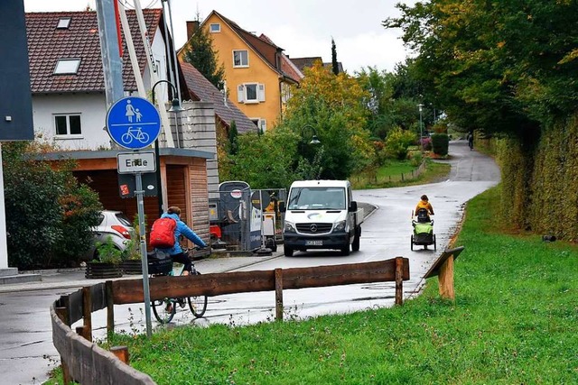 Der Gundelfinger Wolfsgrubenweg  soll Teil des Radschnellweges werden.  | Foto: Andrea Steinhart