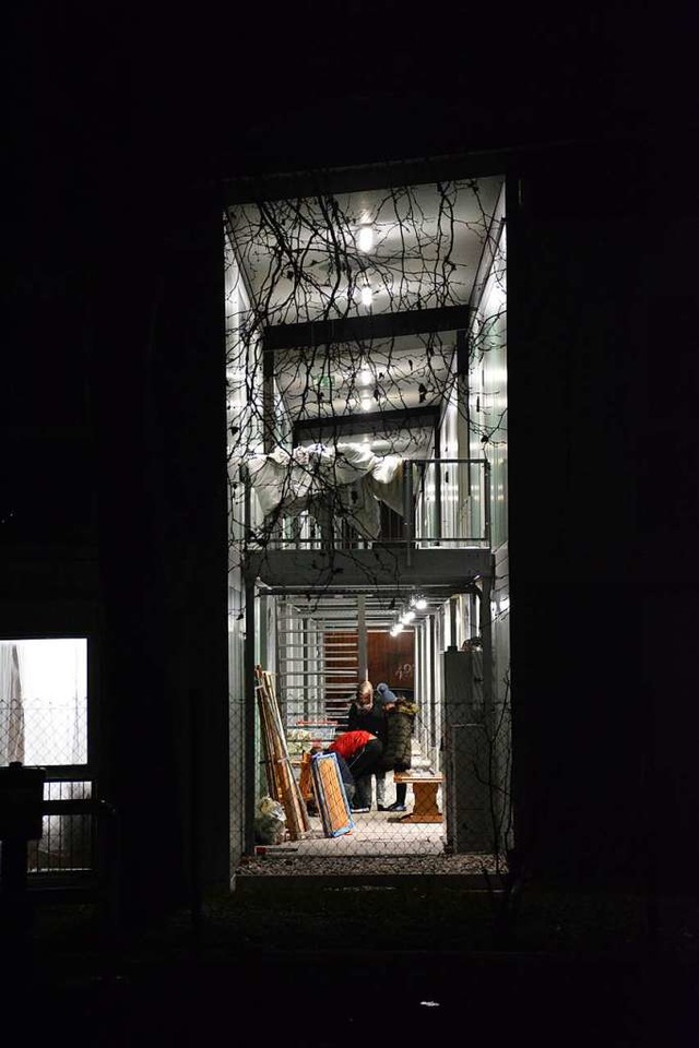 Blick ins Treppenhaus der Haltinger Flchtlingsunterkunft  | Foto: Hannes Lauber