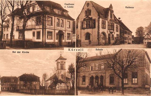 Die Postkarte, die Krzell um 1914 zei... Helmut Litterst zum Buch beigetragen.  | Foto: Repro Klaus Siefert
