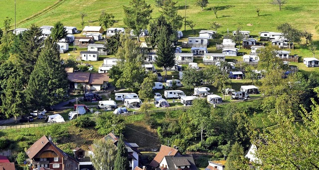 Erholung mit Abstand war auf dem Campi...monswald beliebt in den Sommerferien.   | Foto: Horst Dauenhauer