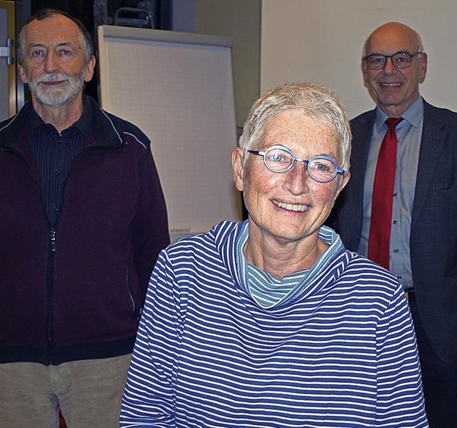 Gehren zum Vorstand der Seniorengemei...Birgit Petersen-Mirr  und Wolfram Uhl   | Foto: Paul Schleer