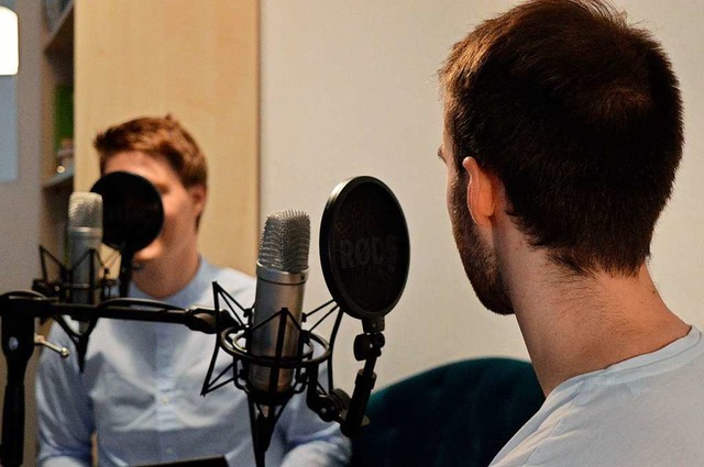 David Jokerst  und Victor Sll verffe...eine neue Folge ihres Podcasts His2Go.  | Foto: Privat