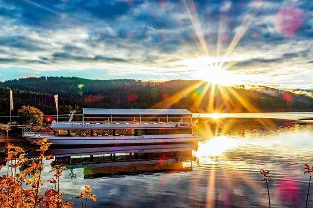 Der Schluchsee wird von der Oktobersonne verwhnt