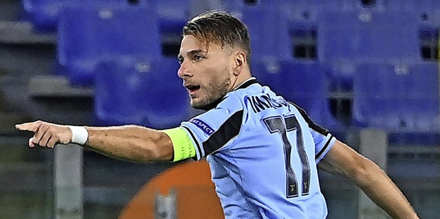 Wurde in Italien als Matchwinner gefei...er ehemalige Dortmunder Ciro Immobile   | Foto: ALBERTO PIZZOLI (AFP)