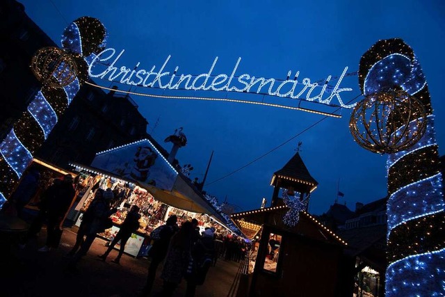 Kein Christkindelsmrik: Der Straburger Weihnachtsmarkt ist weitgehend abgesagt  | Foto: Marijan Murat (dpa)