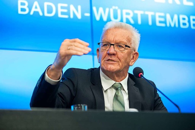 Ministerprsident Winfried Kretschmann  | Foto: Sebastian Gollnow (dpa)