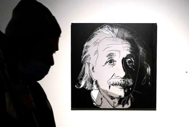 Andy Warhols Werk &quot;Albert Einstein&quot;  | Foto: TIMOTHY A. CLARY (AFP)