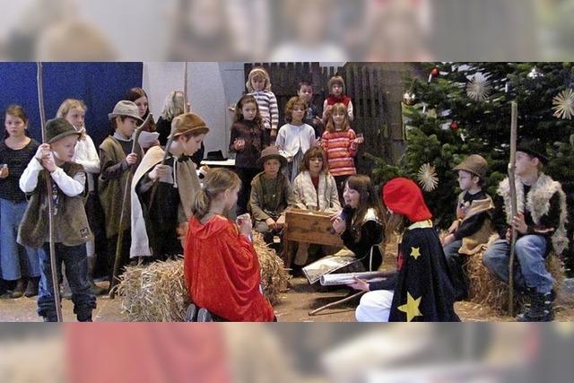 Weihnachtsgottesdienst mit Krippenspiel im Freien