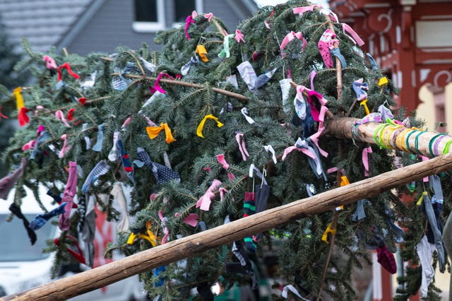 Der Narrenbaum ist ein Symbol der Fasn...ch in der etwas anderen Saison  2021?   | Foto: Wolfgang Scheu