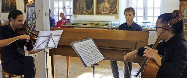 Geiger Juan Maria Braceras, Pianist Lu...n bei  &#8222;Musik im Museum&#8220;.   | Foto: Roswitha Frey